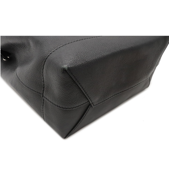 Louis Vuitton Lock Me Backpack Rucksack Calf Leather Black Noir - Picture 3 of 7